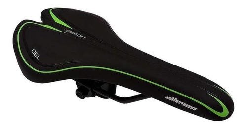 Selim Banco Gel Bike Bicicleta Mtb Speed Elleven 270x135mm Verde - 1
