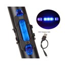 Ver imagem 3 de Luz Led Sinalização Recarregavel Usb Para Bicicleta Azul