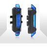 Luz Led Sinalização Recarregavel Usb Para Bicicleta Azul - 1