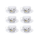 Ver imagem 1 de Conjunto de Xicaras Cha Honey 160ml 6pc