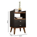 Ver imagem 4 de Mesa De Cabeceira Retrô Pés Palito Em Madeira Maciça Várias Cores MVD Móveis