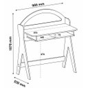 Ver imagem 5 de Escrivaninha Ceci Naturale/Branco Artely