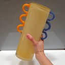 Ver imagem 6 de Vaso Decorativo Enfeite Casa Vidro 28x16x16cm Marfim
