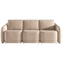 Ver imagem 4 de Sofá Cama para Sala de Estar 4 Lugares 336cm Montserrat K01 Veludo Bege - Lyam Decor