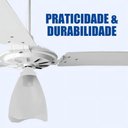 Ver imagem 4 de Ventilador de Teto Ventex 150W 100cm 3 Pás 3 Velocidades Branco 110V