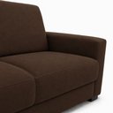 Ver imagem 6 de Sofá Namoradeira Moderno 3 Lugares Sala Estar Recepção Confortável Suede:Suede Marrom