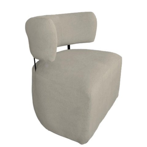 Poltrona Organica Bouclê Bege - D'classe Decor