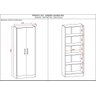 Armário Multiuso Lavanderia 2 Portas Vassoureiro Kits Paraná - 5