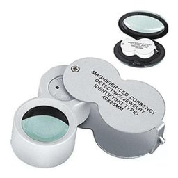 Mini Lupa Dupla Aumento Para Joias Led 40X25Mm 9888 - 4