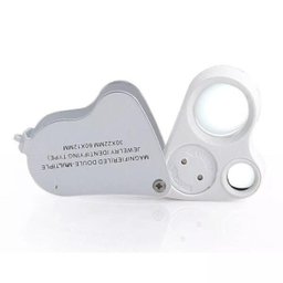 Mini Lupa Dupla Aumento Para Joias Led 40X25Mm 9888 - 2
