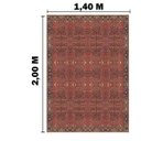 Ver imagem 4 de Tapete Persa Sala Quarto ou Escritório Estilo Vermelho Antiderrapante 1,4 x 2,0 M Casa Dona