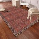 Ver imagem 3 de Tapete Persa Sala Quarto ou Escritório Estilo Vermelho Antiderrapante 1,4 x 2,0 M Casa Dona