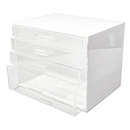 Gaveteiro Acrílico A4 com 4 Gavetas Branco - 3