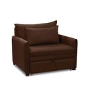 Ver imagem 1 de Poltrona Cama Retrátil Solteiro com Rodízio Cloe Bouclê E03 - D'rossi