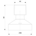Ver imagem 2 de Acabamento para Registro Base Reforma 1.1/4" e 1.1/2" Linha Basic Plus