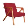 Poltrona Luxo Monalisa Suede Cores - DS Estofados - Vermelho - 1