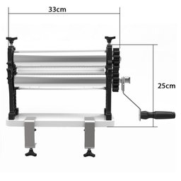 Cilindro Laminador Para Massas Saro CM28 Aço Inox 28cm - 2