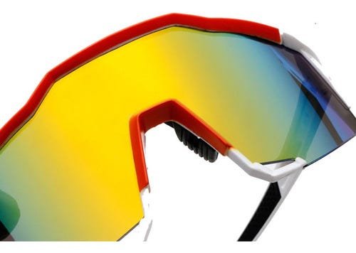 Óculos De Ciclimos Mtb Speed Esporte Uv400 Vermelho - 3