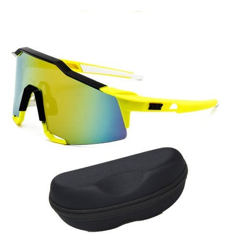 Óculos De Ciclimos Mtb Speed Esporte Uv400 Amarelo - 2