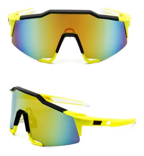 Óculos De Ciclimos Mtb Speed Esporte Uv400 Amarelo - 1