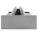 Ver imagem 5 de Sofá Ilha Modular Living com Puff 252cm Georgia K04 Veludo Cinza/preto - Mpozenato