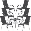 Ver imagem 1 de Jogo 6 Cadeiras e Mesa - Área Externa, Jardim, Piscina - Tabaco