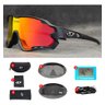 Óculos de Ciclismo Giro 3 Lentes Mtb Speed Esporte Preto/Lente Vermelha - 2