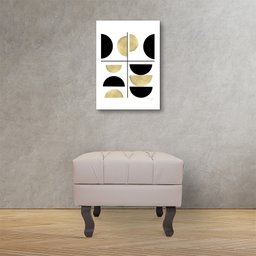 Puff Baú Decorativo Capitonê Luis XV 50x40cm Corano Bege - Sheep Estofados - Bege - 6 Puff Baú Decorativo Capitonê Luis XV 50x40cm Corano Bege - Sheep Estofados - Bege - 6