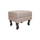 Ver imagem 3 de Puff Baú Decorativo Capitonê Luis XV 50x40cm Corano Bege - Sheep Estofados - Bege