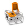 Conector Wago 221 612 Transparente Para 2 Fios 10 Unidades - 1