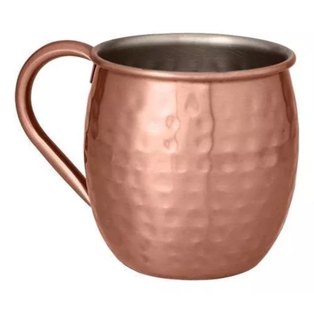 Caneca Moscow Mule Inox Rose Bronze Drink 500ml