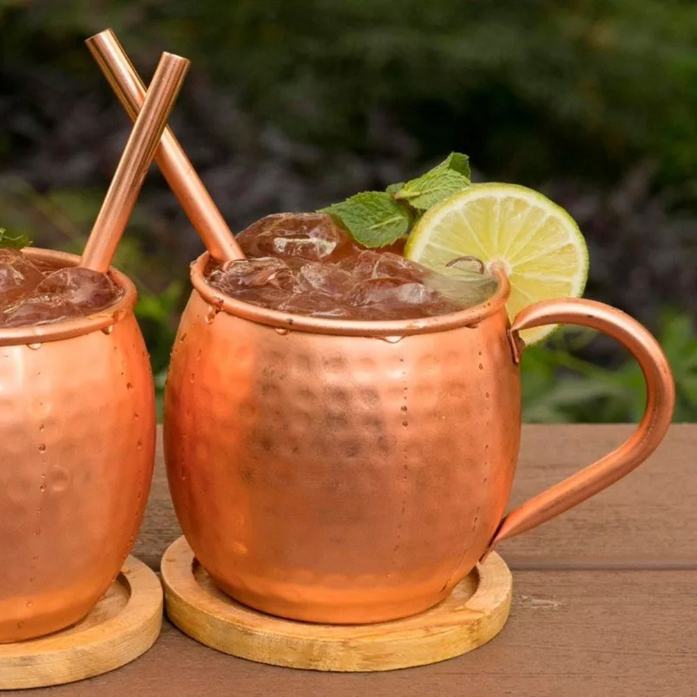 Caneca Moscow Mule Inox Rose Bronze Drink 500ml - 4