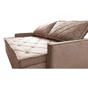 Ver imagem 4 de Sofá Sem Caixa Retrátil e Reclinável 1,85m Cama inBox Loft Linho Bege Escuro