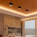 Ver imagem 4 de 4 Spot Mini Downlight Preto Led Sobrepor Pontual Sala Luz05