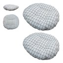 Ver imagem 1 de Almofada Futton Redonda Kit 2 Uni Cadeira Assento Sofa Sala Escritorio Estudio Home Office Quarto de