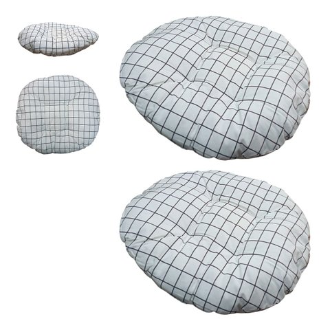 Almofada Futton Redonda Kit 2 Uni Cadeira Assento Sofa Sala Escritorio Estudio Home Office Quarto de