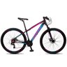 Bicicleta Aro 29 Dropp Z4-x Freio Hidráulico 24V Suspensão com Trava Preto Rosa e Azul - 1