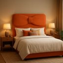 Ver imagem 1 de Cabeceira de Cama Box Estofada 120 Cm Viúva Decoração Laço Boucle