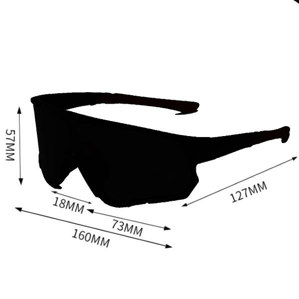 Óculos De Ciclismo Mtb Estrada Esporte 3 Lentes Preto/Lente Preta - 3