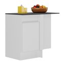 Ver imagem 1 de Balcão Cozinha de Canto com Rodapé 1 Porta Veneza Multimóveis V2120 Branco