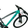 Bicicleta Aro 29 Dropp Z7-x Freio Hidráulico 27V Suspensão com Trava Cinza e Verde Água - 6