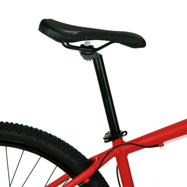 Bicicleta Aro 29 Dropp Z7-x Freio Hidráulico 27V Suspensão com Trava Cinza e Vermelho - 7