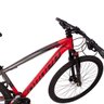 Bicicleta Aro 29 Dropp Z7-x Freio Hidráulico 27V Suspensão com Trava Cinza e Vermelho - 5