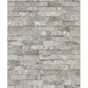 Papel de Parede Wiler Essencial - Pedra Cinza