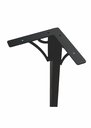 Ver imagem 6 de Kit 4 Pé 75cm Mesa Metalon Preto Reforçados