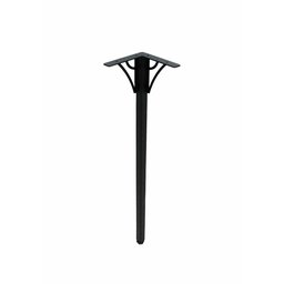 Kit 4 Pé 75cm Mesa Metalon Preto Reforçados - 3