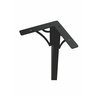 Kit 4 Pé 75cm Mesa Metalon Preto Reforçados - 6