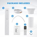 Ver mais imagens de Takywep Ar Condicionado Portátil 14000 Btu Branco Cinza 65 M²