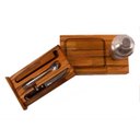 Ver imagem 1 de KIT 5 PECAS COQUETEL COM COQUETELEIRA E TABUA MADEIRA OESTE WOOD