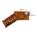 Ver imagem 2 de KIT 5 PECAS COQUETEL COM COQUETELEIRA E TABUA MADEIRA OESTE WOOD